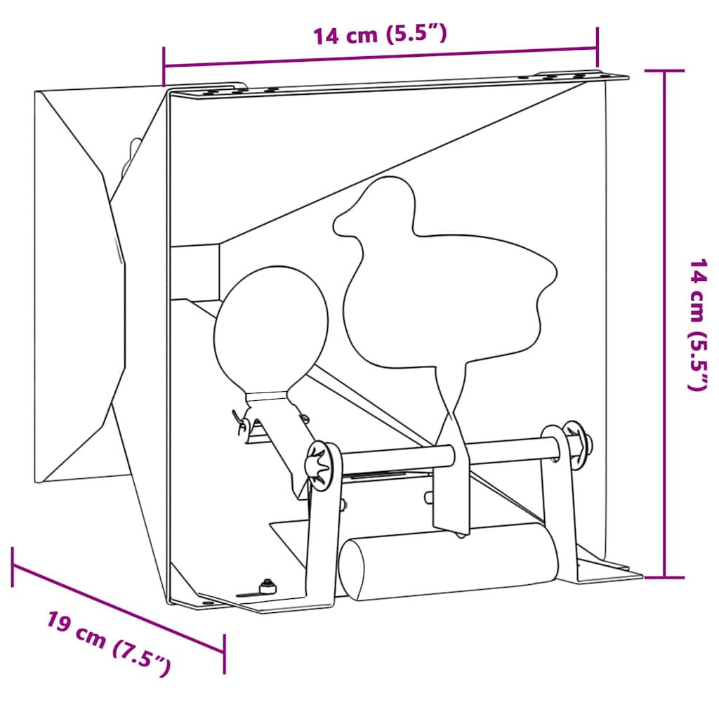 Στόχος-παγίδα σφαιριδίων Πράσινο 14 x 14 x 19 εκ Ατσάλι - Pakobazaar