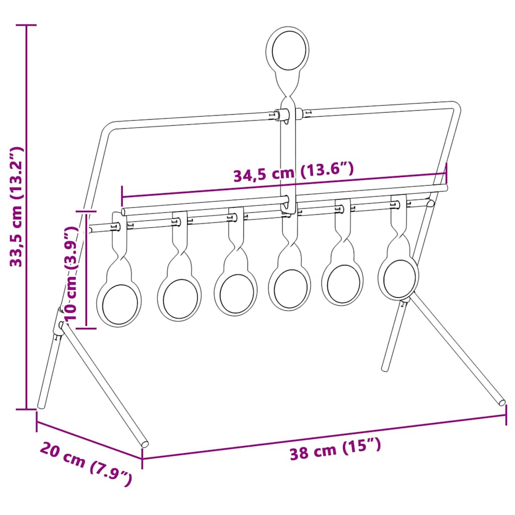 Στόχος επαναφοράς Μαύρο 38 x 20 x 33.5 εκ Ατσάλι - Pakobazaar