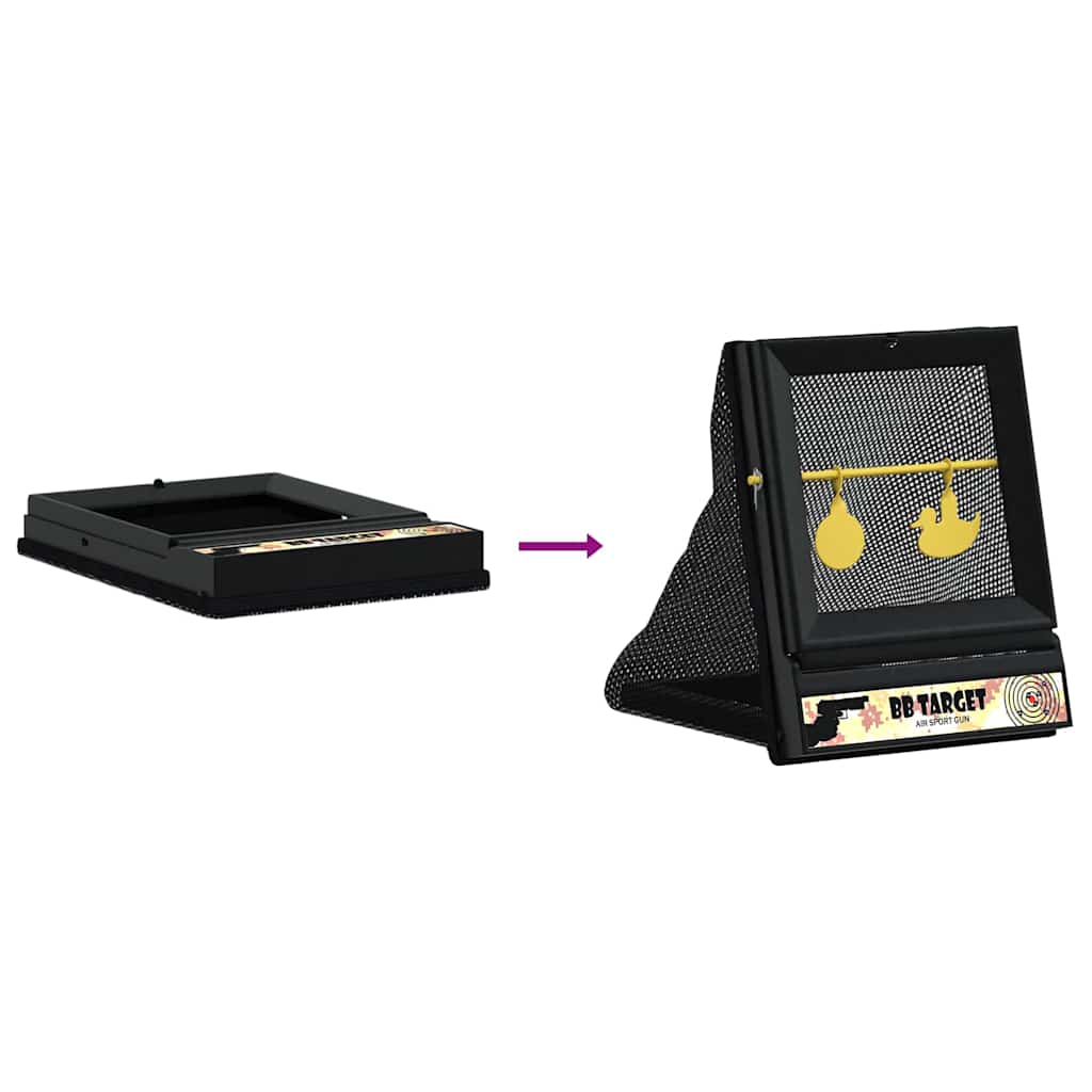 Στόχος Airsoft Μαύρο 19 x 26 x 25 εκ Πλαστικό
