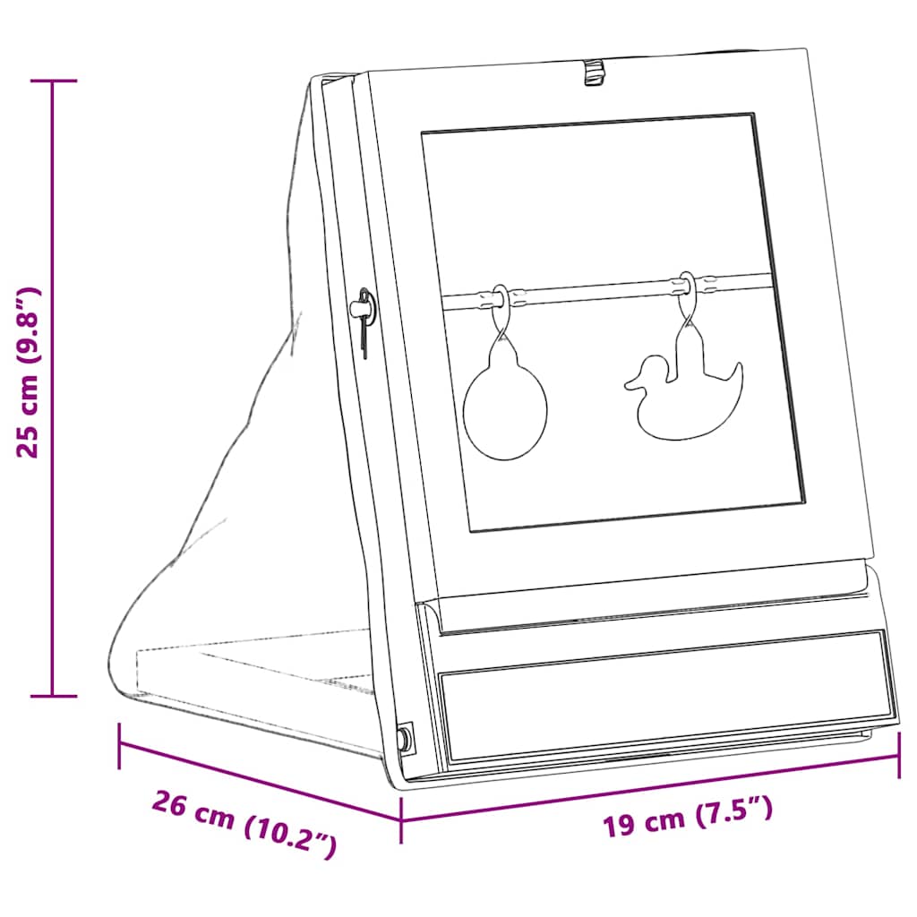 Στόχος Airsoft Μαύρο 19 x 26 x 25 εκ Πλαστικό
