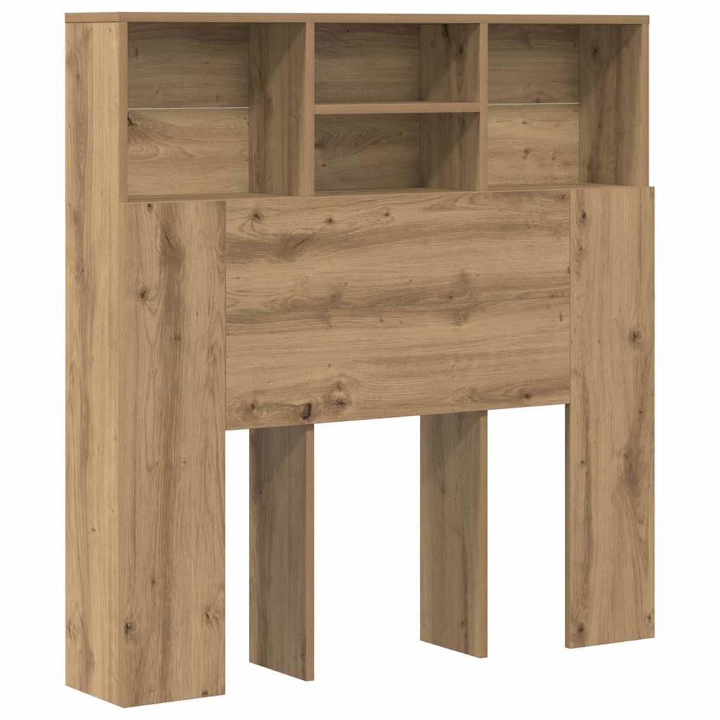 Κρεβάτι με Κεφαλάρι με ράφι Artisan Oak 100 x 19 x 103,5 cm - Pakobazaar