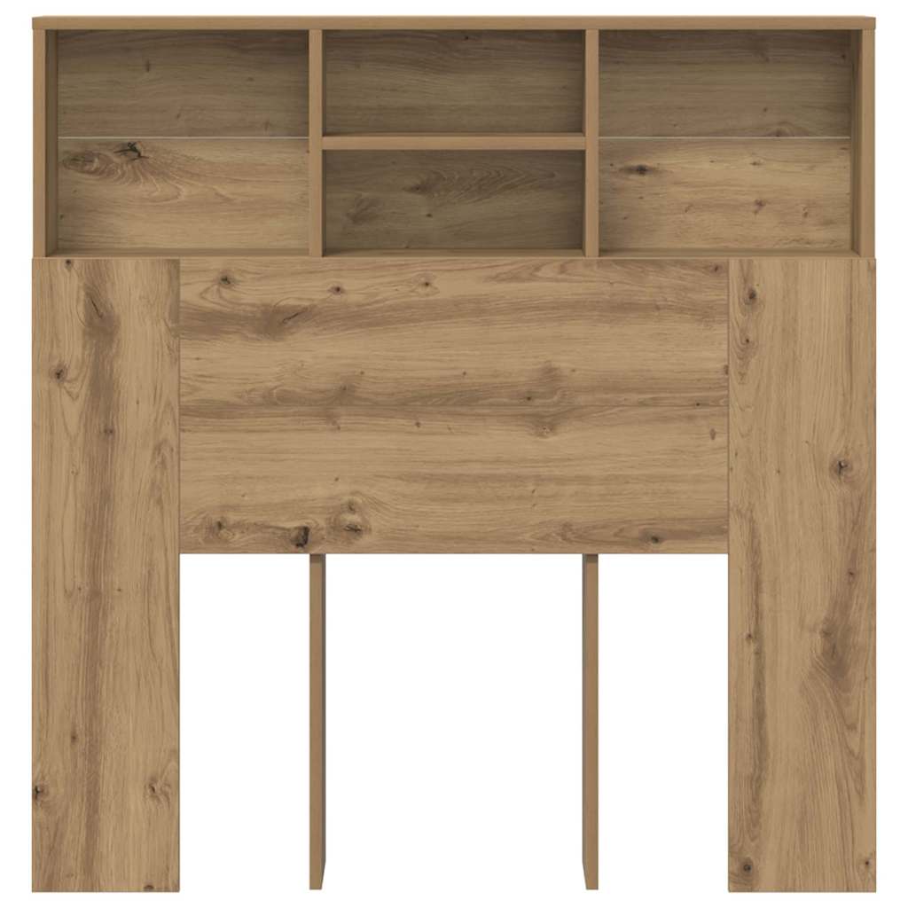 Κρεβάτι με Κεφαλάρι με ράφι Artisan Oak 100 x 19 x 103,5 cm - Pakobazaar