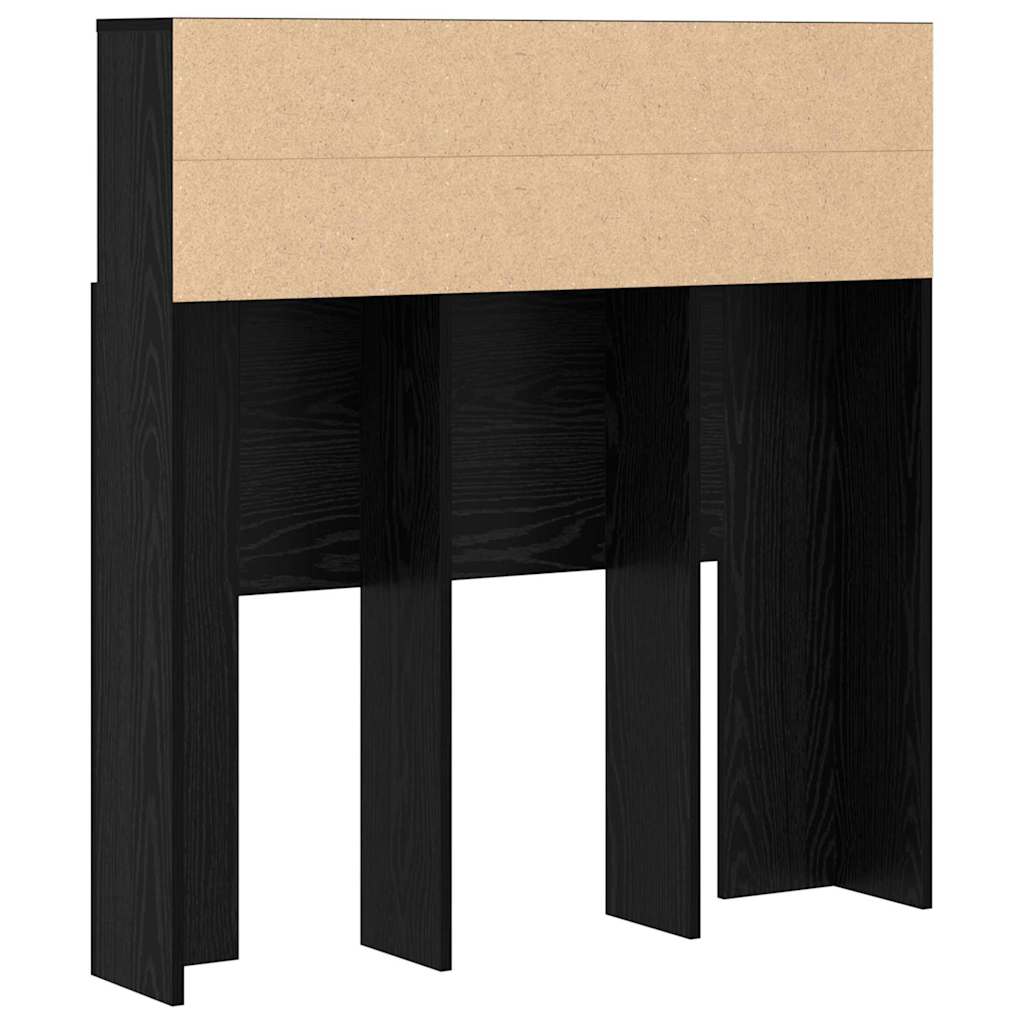 Κρεβάτι με Κεφαλάρι με ράφι Μαύρη Οξυά 100 x 19 x 103,5 cm - Pakobazaar