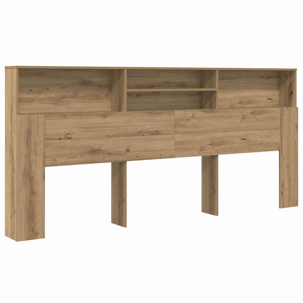Κρεβάτι με Κεφαλάρι με ράφι Artisan Oak 220 x 19 x 101,5 εκ