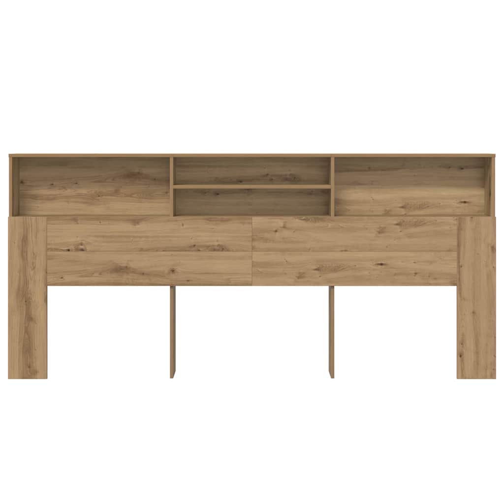 Κρεβάτι με Κεφαλάρι με ράφι Artisan Oak 220 x 19 x 101,5 εκ