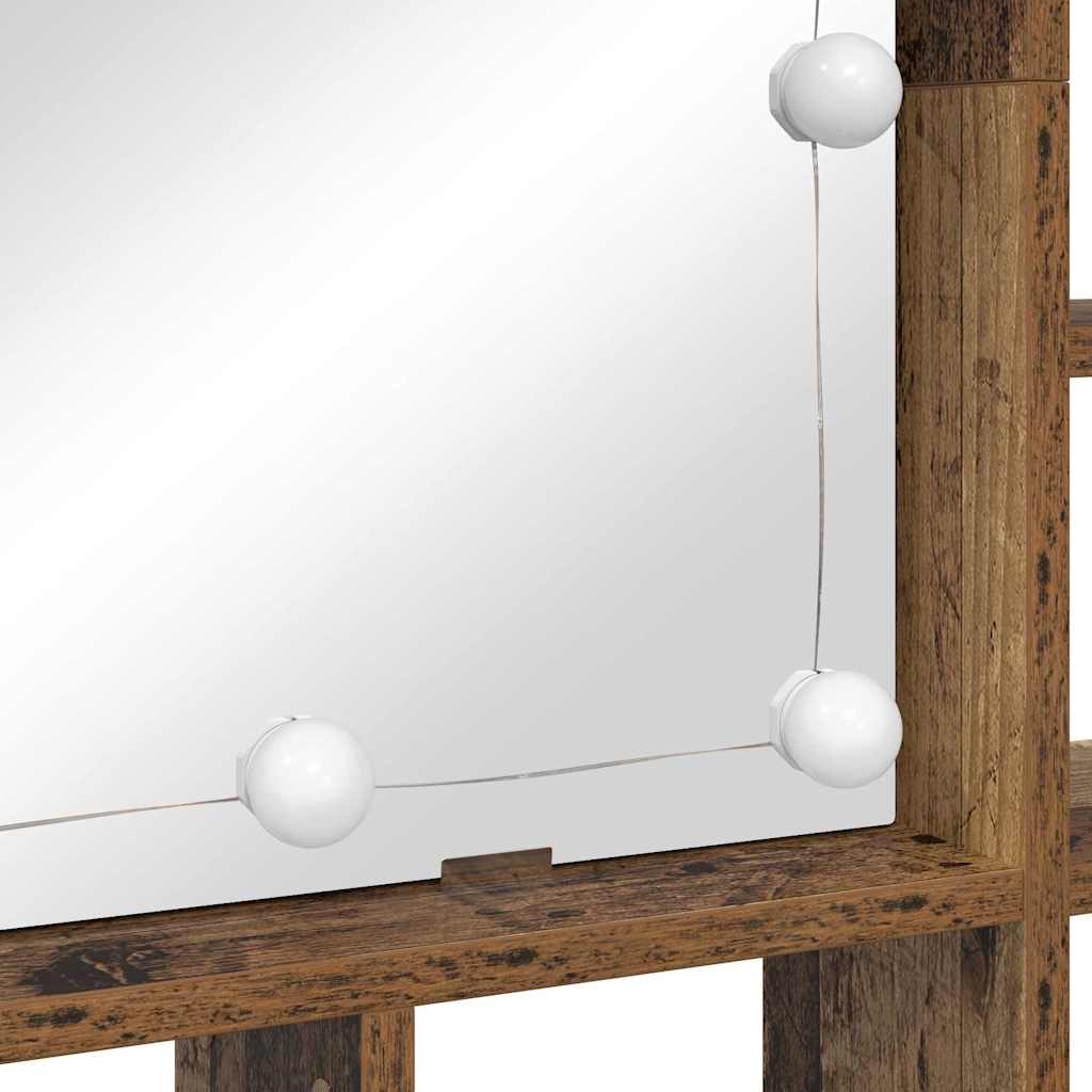 Ντουλάπα Καθρέφτη με ράφι Παλαιό ξύλο 91 x 15 x 76,5 εκ. - Pakobazaar