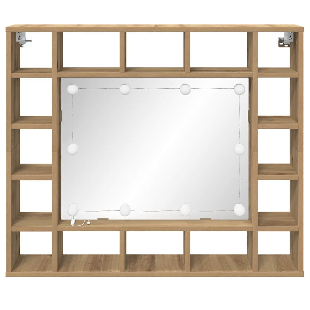 Ντουλάπα Καθρέφτη με ράφι Artisan Oak 91 x 15 x 76,5 εκ. - Pakobazaar