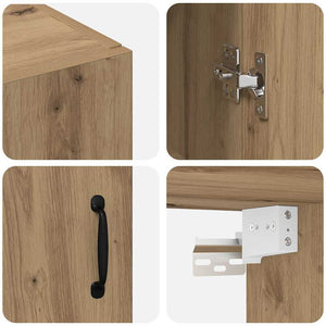 Ντουλάπα Τοίχου Επιτοίχιο Artisan Oak 69,5 x 34 x 90 εκ. - Pakobazaar