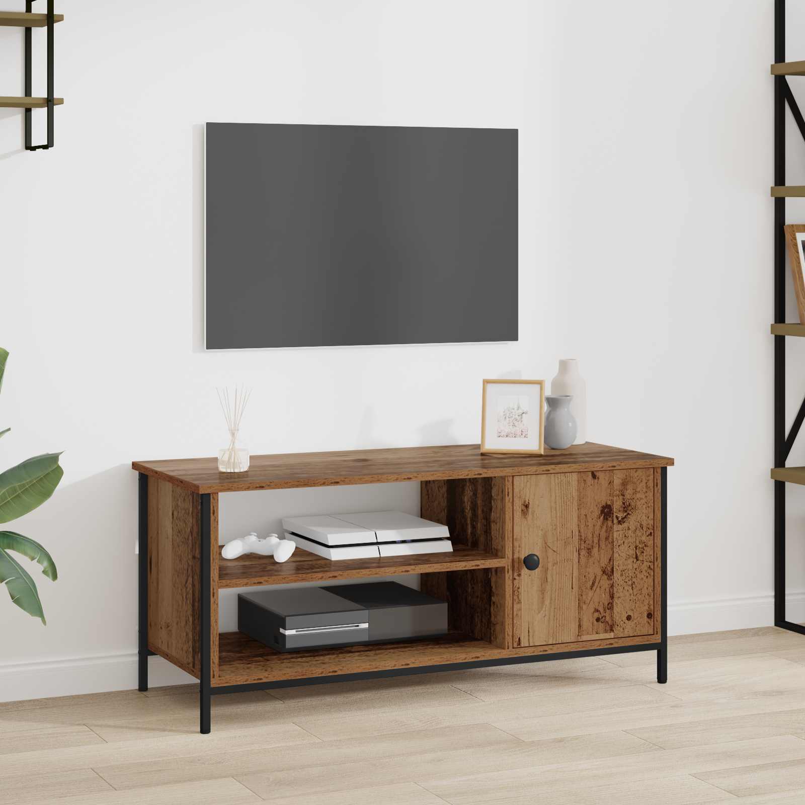Ντουλάπι TV Παλιό Ξύλο 100 x 40 x 45 cm Επεξεργασμένο ξύλο - Pakobazaar