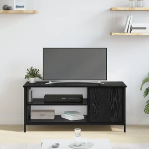 Ντουλάπι TV Μαύρη Οξυά 100 x 40 x 45 cm Επεξεργασμένο ξύλο - Pakobazaar