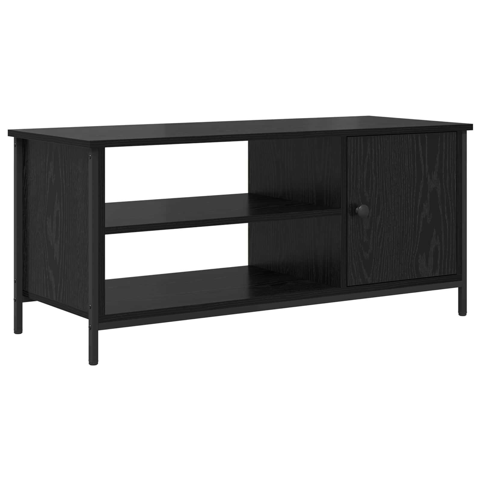 Ντουλάπι TV Μαύρη Οξυά 100 x 40 x 45 cm Επεξεργασμένο ξύλο - Pakobazaar