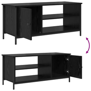 Ντουλάπι TV Μαύρη Οξυά 100 x 40 x 45 cm Επεξεργασμένο ξύλο - Pakobazaar