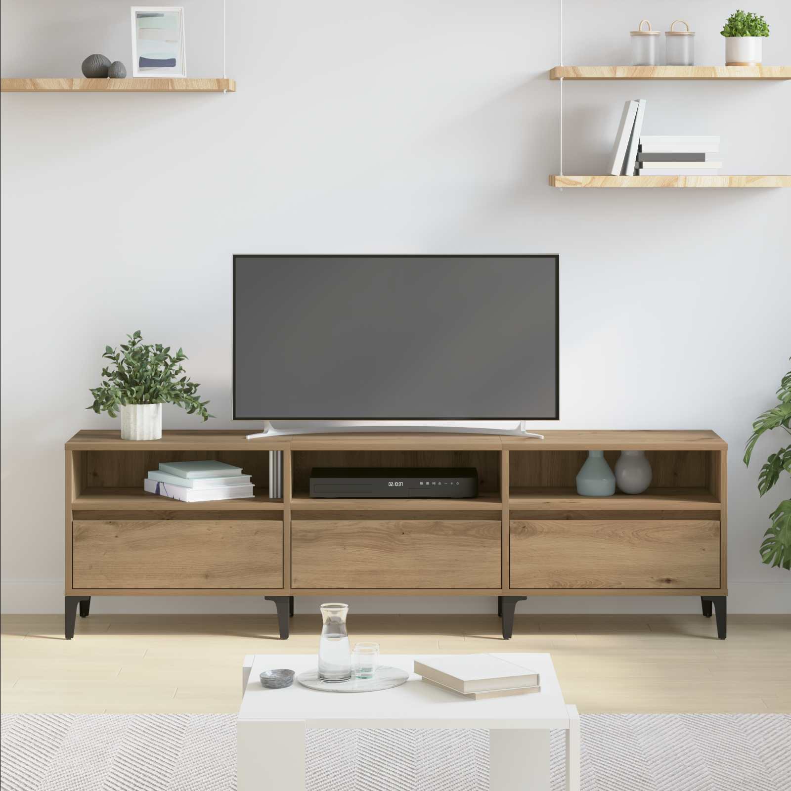 Ντουλάπι TV με συρτάρι Artisan Oak 150 x 30 x 45 εκ - Pakobazaar