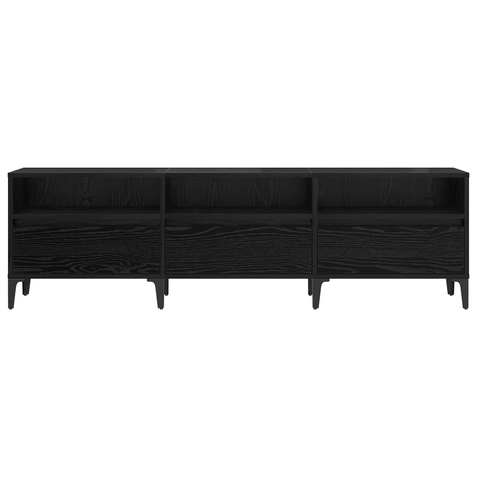 Ντουλάπι TV με συρτάρι Μαύρη Οξυά 150 x 30 x 45 εκ - Pakobazaar