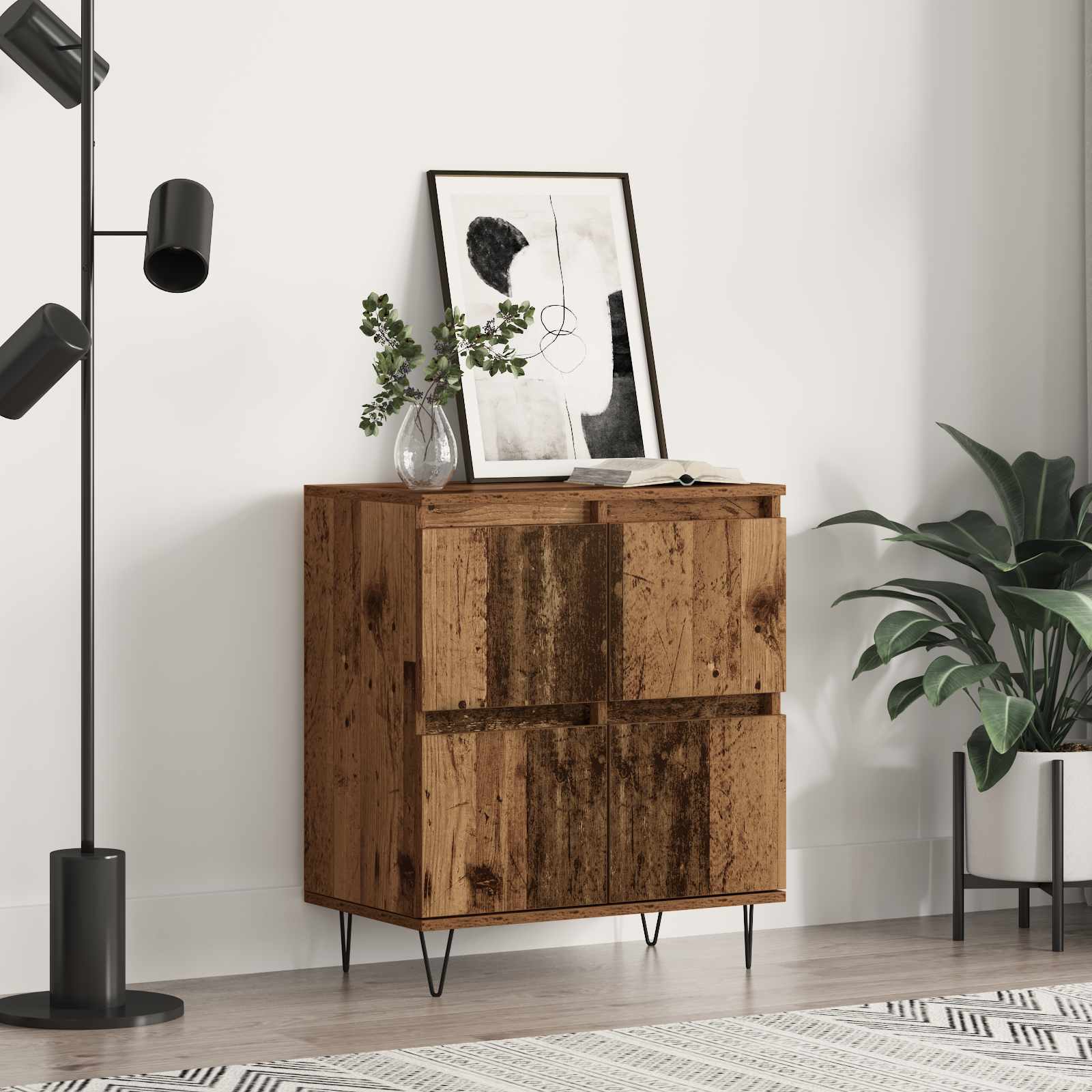 Πλαϊνό γραφείο Παλιό ξύλο 60 x 35 x 70 cm - Pakobazaar