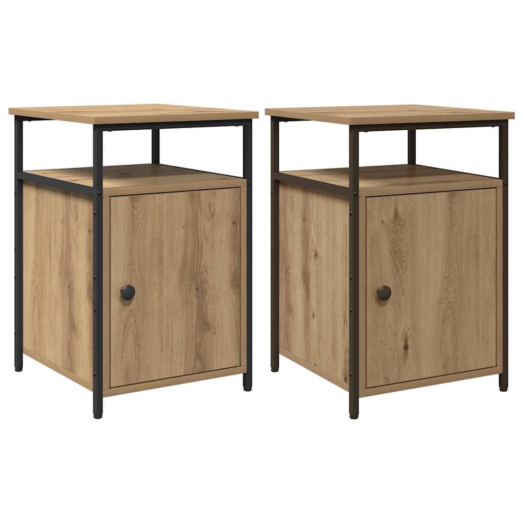 Κομοδίνο με συρτάρι 2 pcs artisan δρυς Επεξεργασμένο ξύλο
