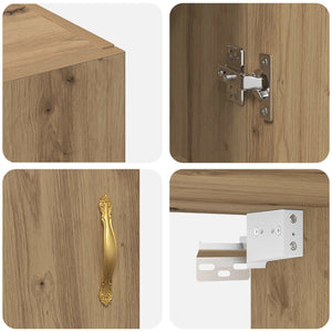 Ντουλάπα Τοίχου Επιτοίχιο Artisan Oak 69,5 x 34 x 90 εκ. - Pakobazaar