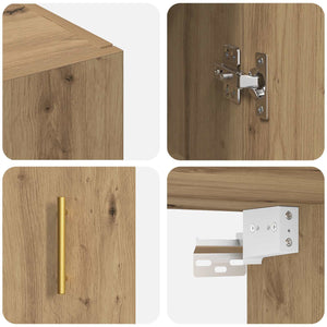 Ντουλάπα Τοίχου Επιτοίχιο Artisan Oak 69,5 x 34 x 90 εκ. - Pakobazaar