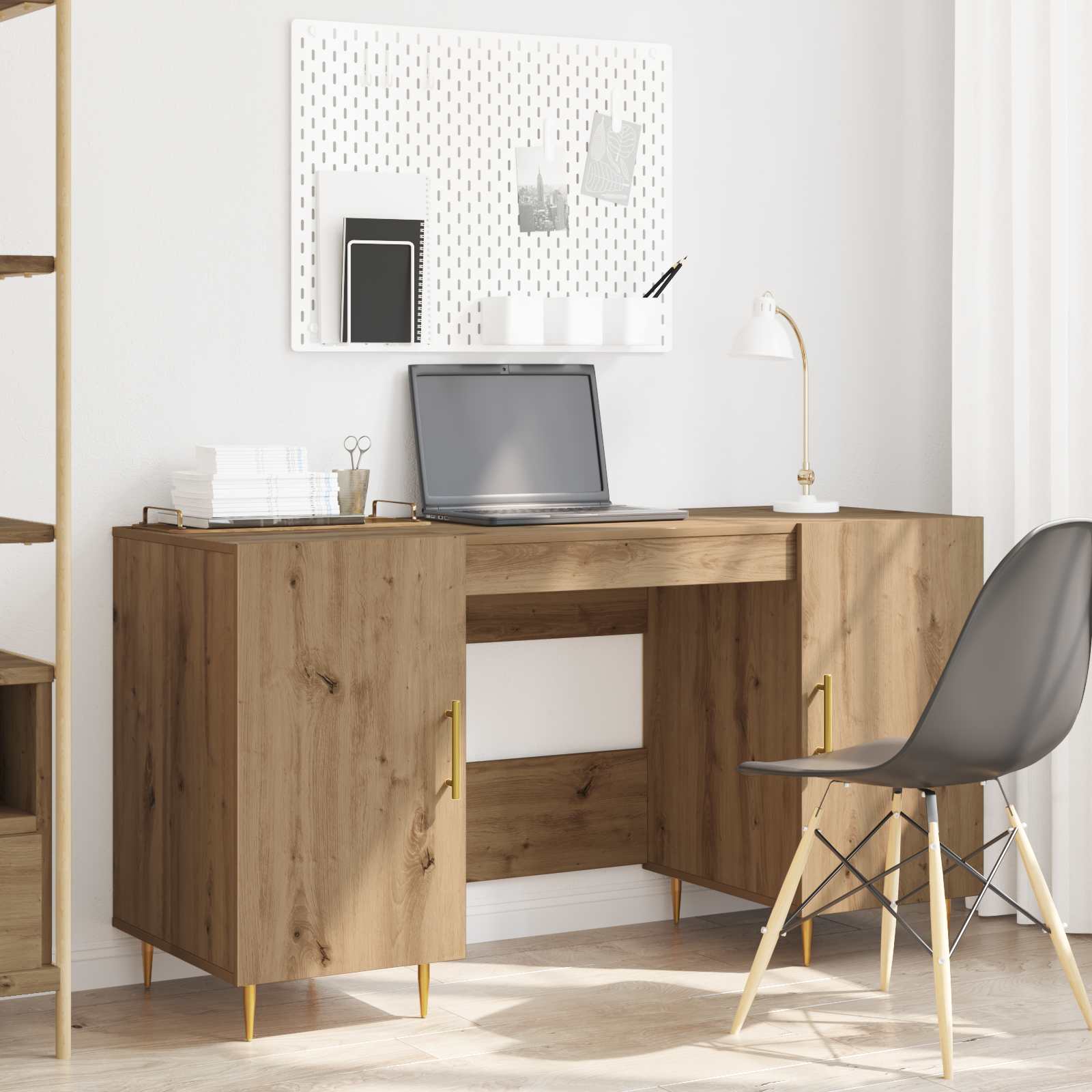 Γραφείο artisan δρυς 140 x 50 x 75 εκ. Επεξεργασμένο ξύλο - Pakobazaar