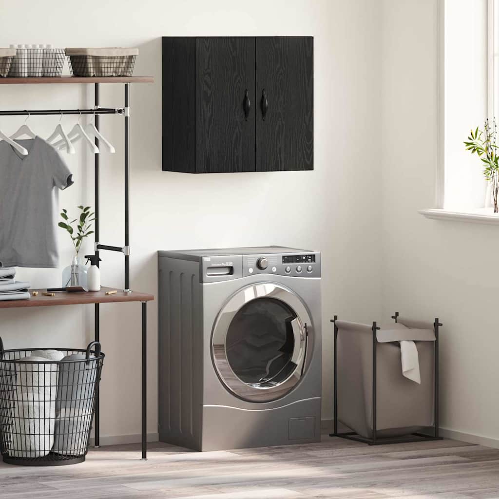 Τοίχου Ντουλάπα Μαύρη Οξυά 60 x 31 x 60 εκ. Επεξεργασμένο ξύλο - Pakobazaar