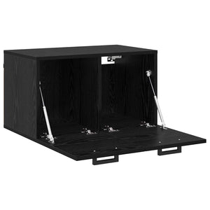 Τοίχου Ντουλάπα 60 x 36,5 x 35 cm Επεξεργασμένο Ξύλο Μαύρη Οξυά