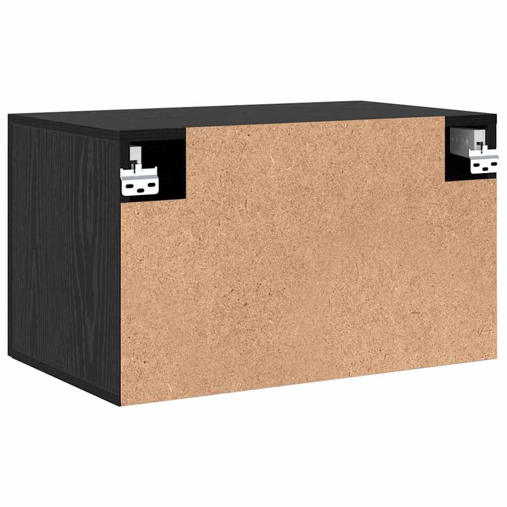 Τοίχου Ντουλάπα Μαύρη Οξυά 60 x 36,5 x 35 cm Επεξεργασμένο ξύλο