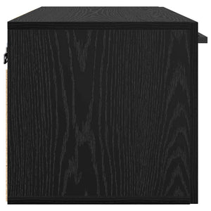 Τοίχου Ντουλάπα 60 x 36,5 x 35 cm Επεξεργασμένο Ξύλο Μαύρη Οξυά