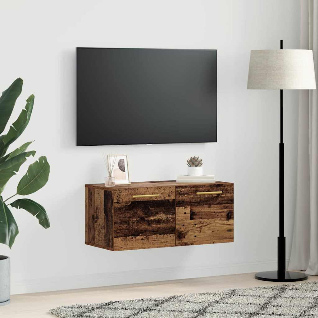 Ντουλάπα Τοίχου Επιτοίχιο Παλαιό ξύλο 80 x 36.5 x 35 cm