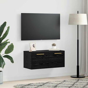 Ντουλάπα Τοίχου 80 x 36.5 x 35 cm Επεξεργασμένο Ξύλο Μαύρη δρυς