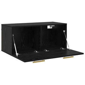 Ντουλάπα Τοίχου 80 x 36.5 x 35 cm Επεξεργασμένο Ξύλο Μαύρη δρυς