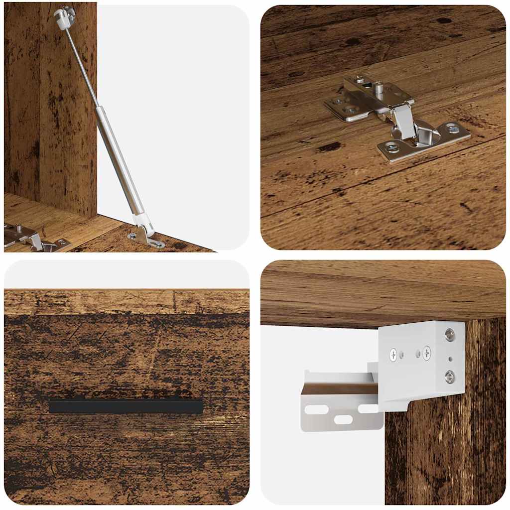 Ντουλάπα Τοίχου Επιτοίχιο Παλαιό ξύλο 80 x 36.5 x 35 cm - Pakobazaar