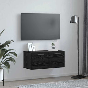 Ντουλάπα Τοίχου 80 x 36.5 x 35 cm Επεξεργασμένο Ξύλο Μαύρη δρυς