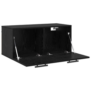 Ντουλάπα Τοίχου 80 x 36.5 x 35 cm Επεξεργασμένο Ξύλο Μαύρη δρυς