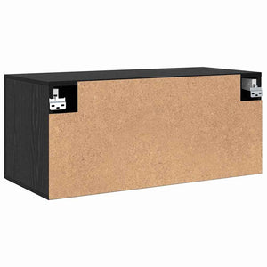 Ντουλάπα Τοίχου 80 x 36.5 x 35 cm Επεξεργασμένο Ξύλο Μαύρη δρυς