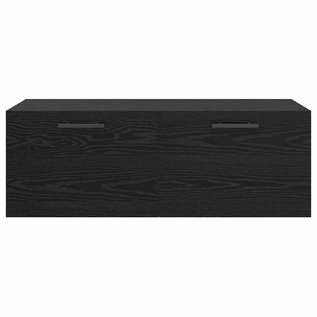 Ντουλάπα Τοίχου Επιτοίχιο Μαύρη δρυς 100 x 36.5 x 35 cm