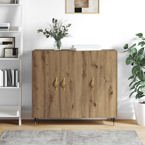 Πλαϊνό γραφείο Artisan Oak 90 x 34 x 80 εκ. Επεξεργασμένο ξύλο - Pakobazaar
