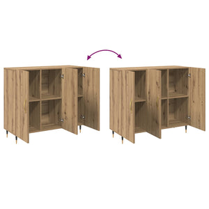 Πλαϊνό γραφείο Artisan Oak 90 x 34 x 80 εκ. Επεξεργασμένο ξύλο - Pakobazaar