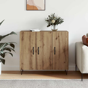 Πλαϊνό γραφείο Artisan Oak 90 x 32,5 x 80 εκ Επεξεργασμένο ξύλο - Pakobazaar