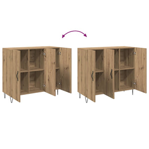 Πλαϊνό γραφείο Artisan Oak 90 x 32,5 x 80 εκ Επεξεργασμένο ξύλο - Pakobazaar