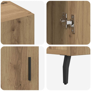 Πλαϊνό γραφείο Artisan Oak 90 x 34 x 80 εκ. Επεξεργασμένο ξύλο - Pakobazaar