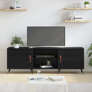 Ντουλάπι TV Μαύρη δρυς 150 x 30 x 50 cm Επεξεργασμένο ξύλο - Pakobazaar