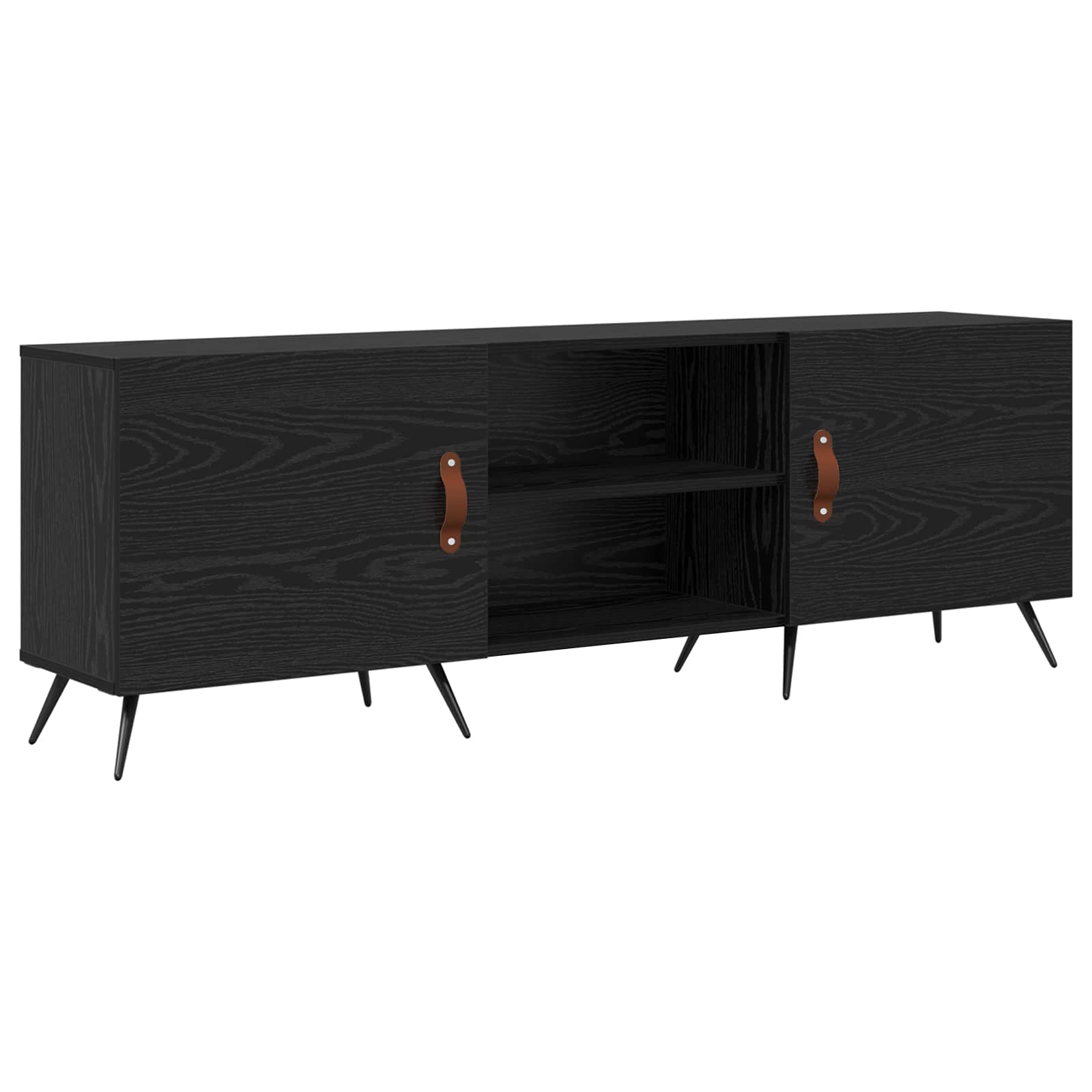 Ντουλάπι TV Μαύρη δρυς 150 x 30 x 50 cm Επεξεργασμένο ξύλο - Pakobazaar