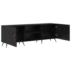 Ντουλάπι TV Μαύρη δρυς 150 x 30 x 50 cm Επεξεργασμένο ξύλο - Pakobazaar