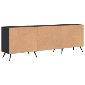 Ντουλάπι TV Μαύρη δρυς 150 x 30 x 50 cm Επεξεργασμένο ξύλο - Pakobazaar
