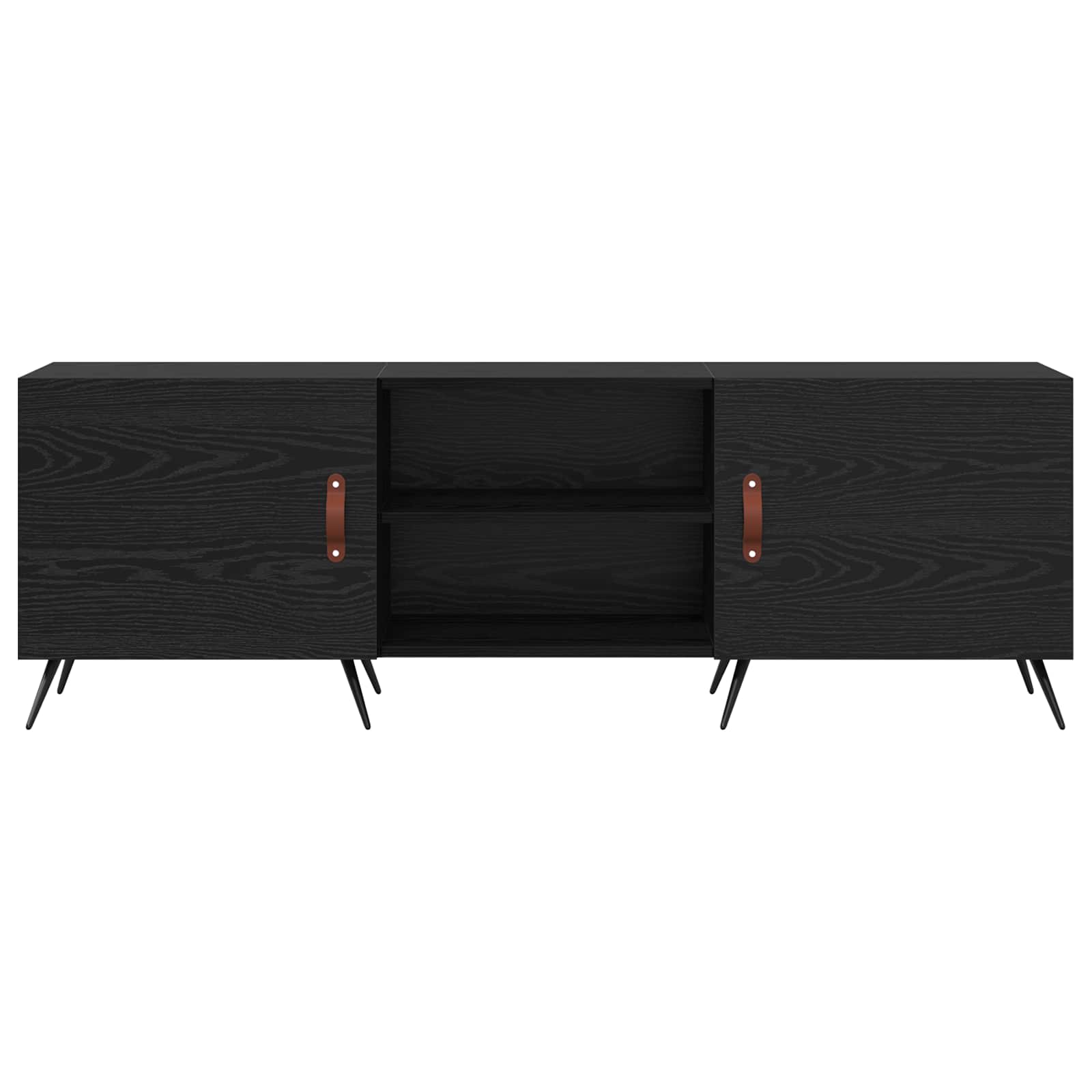 Ντουλάπι TV Μαύρη δρυς 150 x 30 x 50 cm Επεξεργασμένο ξύλο - Pakobazaar