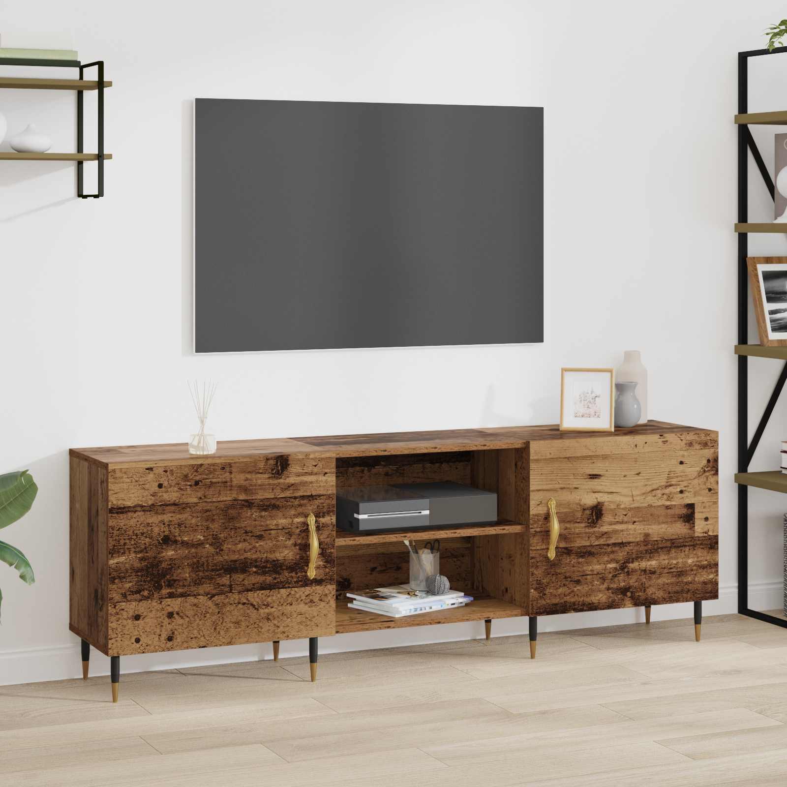 Ντουλάπι TV Παλαιό ξύλο 150 x 30 x 50 cm Επεξεργασμένο ξύλο - Pakobazaar