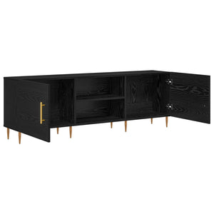 Ντουλάπι TV Μαύρη δρυς 150 x 30 x 50 cm Επεξεργασμένο ξύλο - Pakobazaar