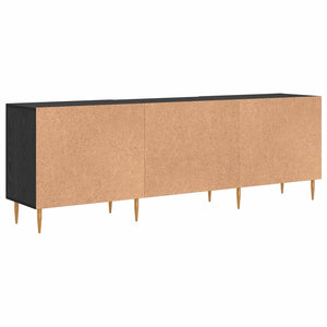 Ντουλάπι TV Μαύρη δρυς 150 x 30 x 50 cm Επεξεργασμένο ξύλο - Pakobazaar