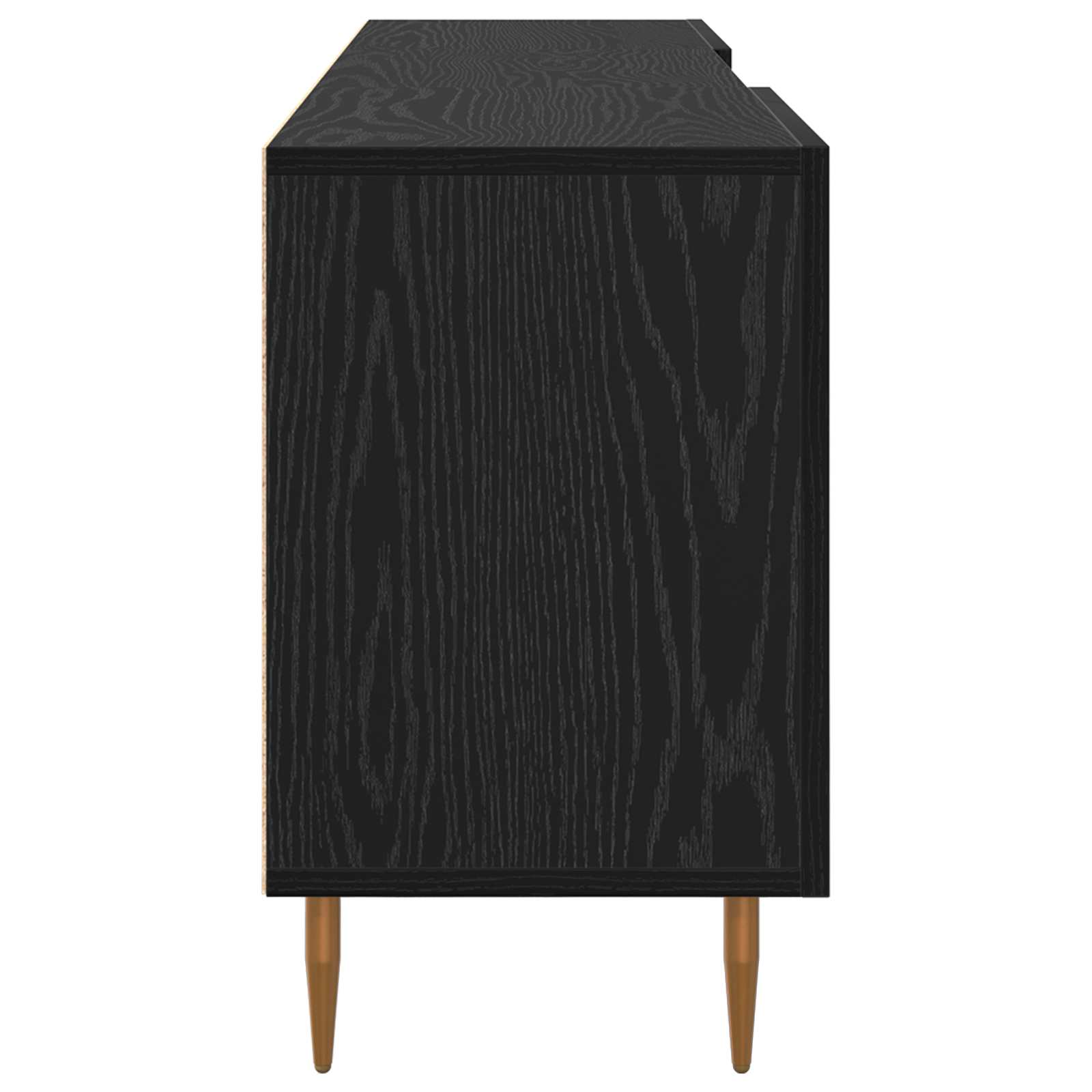 Ντουλάπι TV Μαύρη δρυς 150 x 30 x 50 cm Επεξεργασμένο ξύλο - Pakobazaar