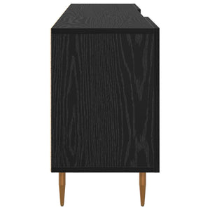 Ντουλάπι TV Μαύρη δρυς 150 x 30 x 50 cm Επεξεργασμένο ξύλο - Pakobazaar